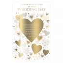 Six Prelude C375 Wedding Day cards in a 6-pack, featuring elegant designs for wedding invitations or event stationery.