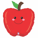 Smiling Apple 26" Foil Balloon
