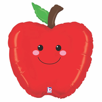 Smiling Apple 26" Foil Balloon