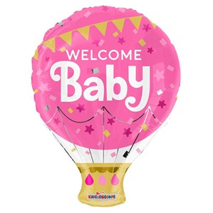 APAC Foil Balloon Welcome Baby Pink 18
