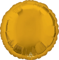 Anagram Foil Balloon Metallic Gold Round 18"