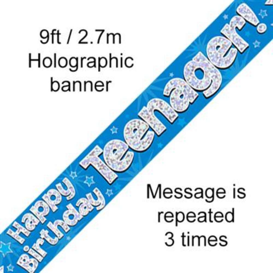 Oaktree Banner Birthday Teenager Stars 9ft