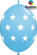 Qualatex Big Stars Blue 12" Quick Link Latex 50pk