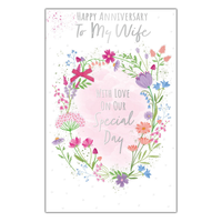 Prelude 6 Pack Cards C375 Anniversary set, featuring elegant greeting cards with festive designs and gold accents.
