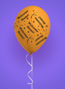 8pk Latex Balloons Welcome Home