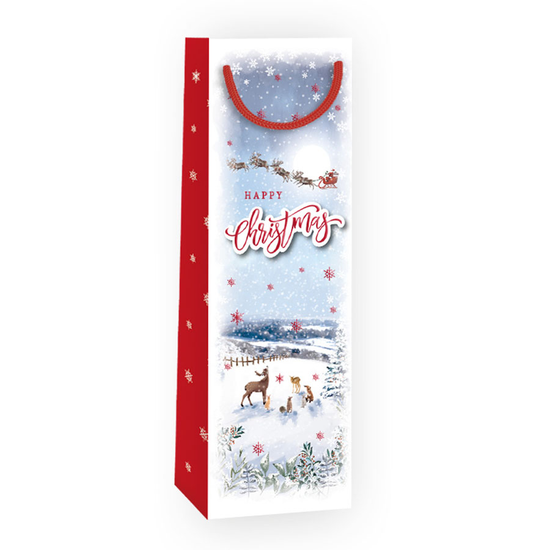 12pk Bottle Gift Bags Outdoor Scene