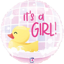 Grabo It's A Girl Duck 9" Air Fill Foil Balloon