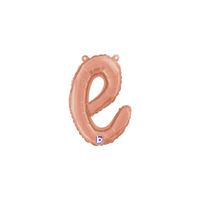 Grabo Foil Balloon Rose Gold 14" Letter E