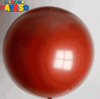 Globos Burgundy 2ft (24") Latex Balloons 10pk