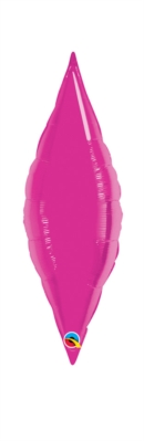 Magenta 13" Foil Taper Balloon