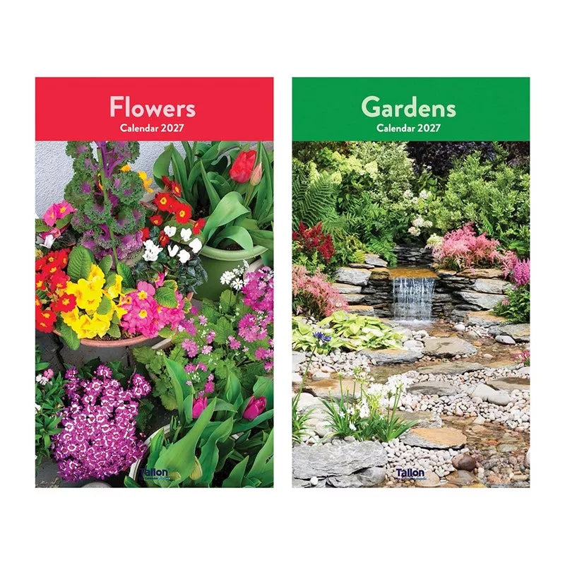 Calendar Midi Flowers & Gardens 2027 12pk