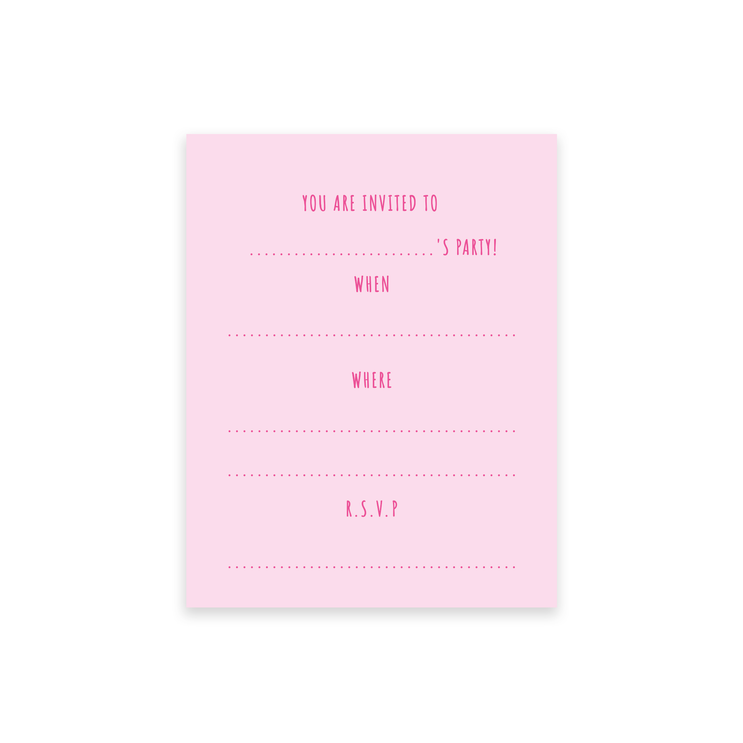 Eurowrap 20 Pack Party Invites Unicorn