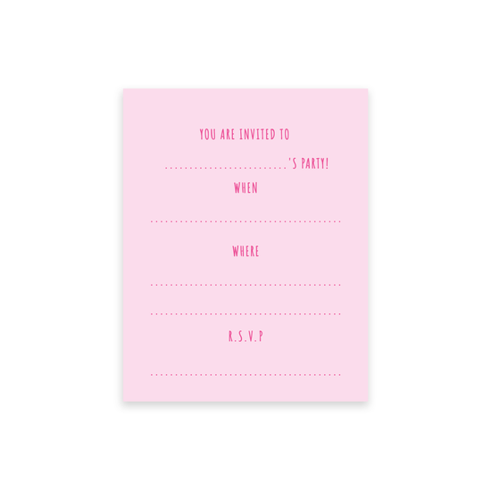 Eurowrap 20 Pack Party Invites Unicorn