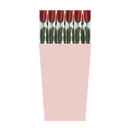 Artificial Rose In Acetate 45cm Red 24pk