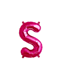 Northstar Foil Balloon Magenta 16" Letter S
