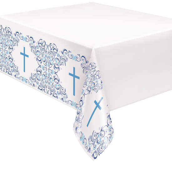 Unique Tablecover Blue Holy Cross 54x84