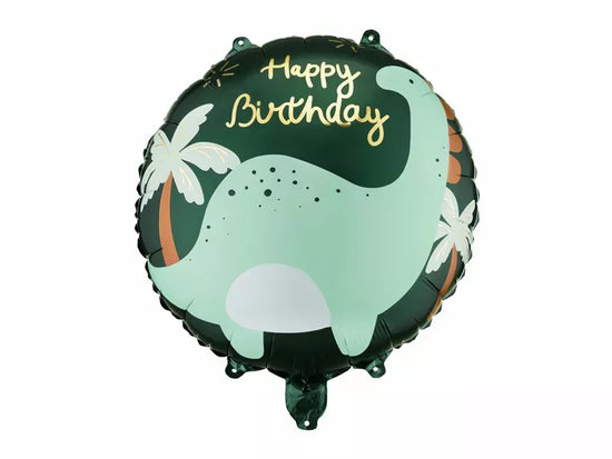 PartyDeco Birthday Brontosaurus 14" Foil Balloon