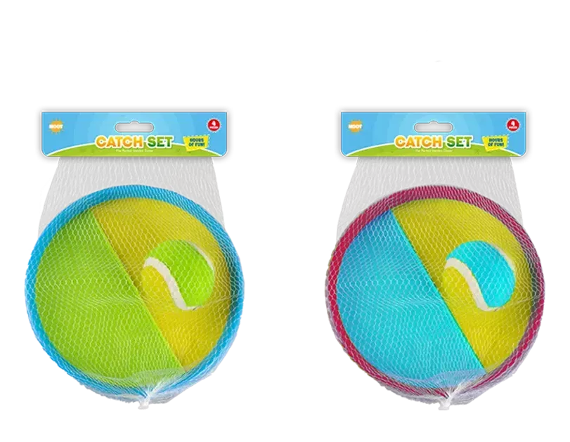 Colorful Gem Imports catch set toys with various shapes for children to play and develop motor skills.