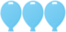 Oaktree 50 Pack Balloon Shaped Weight Pastel Blue