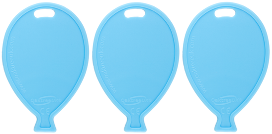 Oaktree 50 Pack Balloon Shaped Weight Pastel Blue