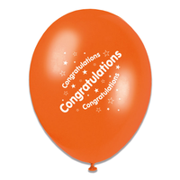 Tiger Feet Congratulations 10" Latex 6x8pk