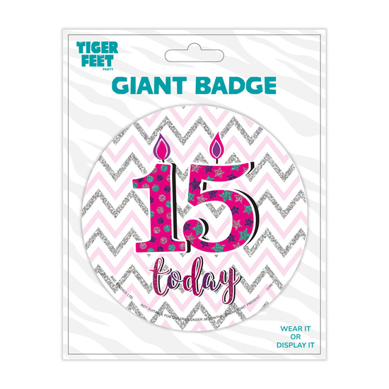 Big Badges Age 15 Female 6pk