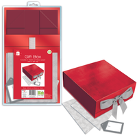 IG Design Group Gift Box Flat Pack Small 7x20x20cm