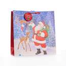 Gift Bag Christmas Wishes Santa Giant Square 12pk