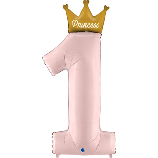 Grabo Number 1 Princess Pink 40" Foil Balloon