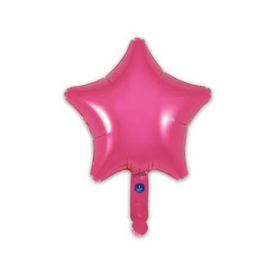 Oaktree Hot Pink Star 9" Foil Balloon (Loose)