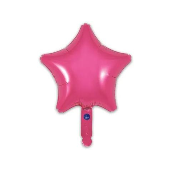 Oaktree Hot Pink Star 9" Foil Balloon (Loose)