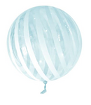 Blue Stripes 18"-22" Sphere Vortex Balloon