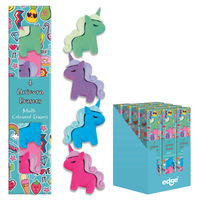IG Design Group 4 Pack Erasers Unicorns