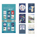 Poppyhill Flatbox Open C50 for Father's Day, 12-pack of 12x12-inch flat gift boxes, open with flaps visible.