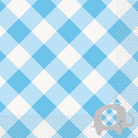 Blue Baby Elephant Luncheon Napkins 16pk