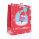 Gift Bag Christmas Wishes Penguin Large 12pk