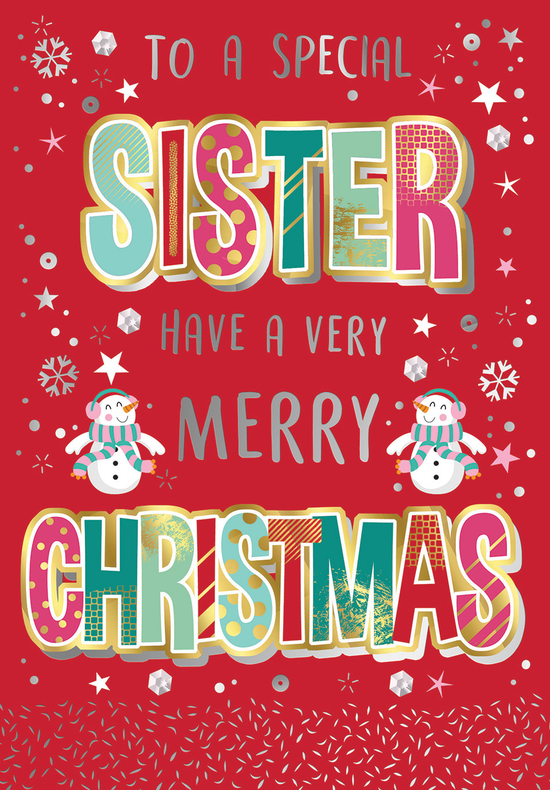 Regal 6 Pack M6 Cards Christmas Sister