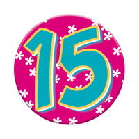 Small Badges Age 14 & 15 Female 6pk