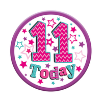 Small Badges Age 11 Female 6pk