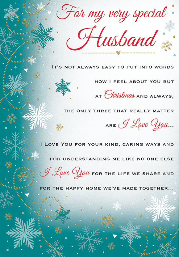 Regal 6 Pack C75 Cards Christmas Husband