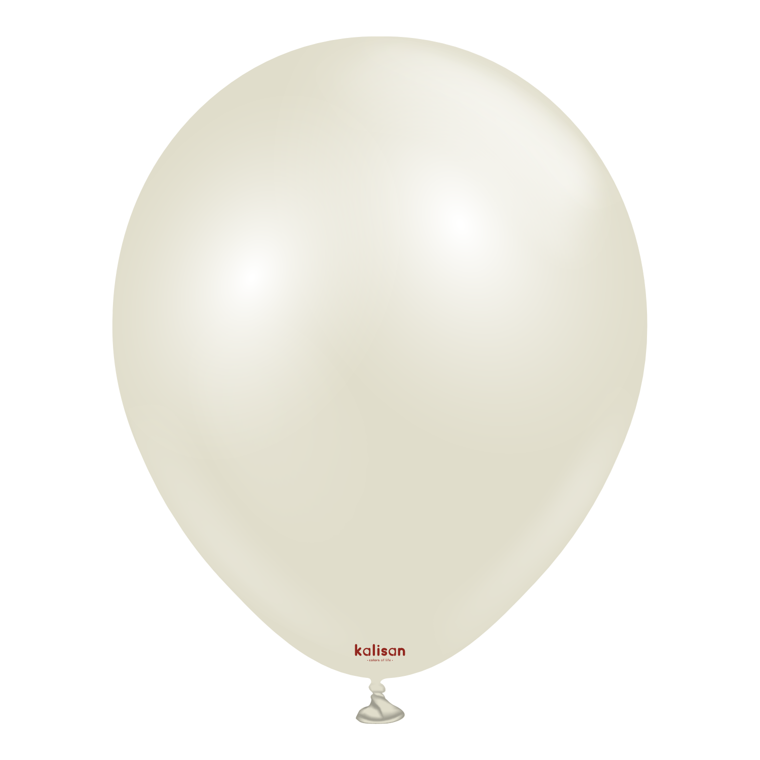 Kalisan 50 Pack Latex Balloons Aura Ivory White 5