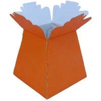 Florist Supplies UK Bouquet Box Glossy Orange