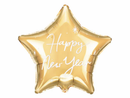 Gold Happy New Year 19" Star Foil Balloon