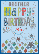 Simon Elvin 6 Pack Cards C90 Birthday Brother