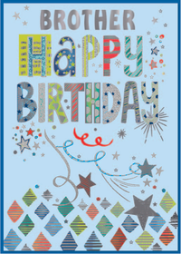 Simon Elvin 6 Pack Cards C90 Birthday Brother