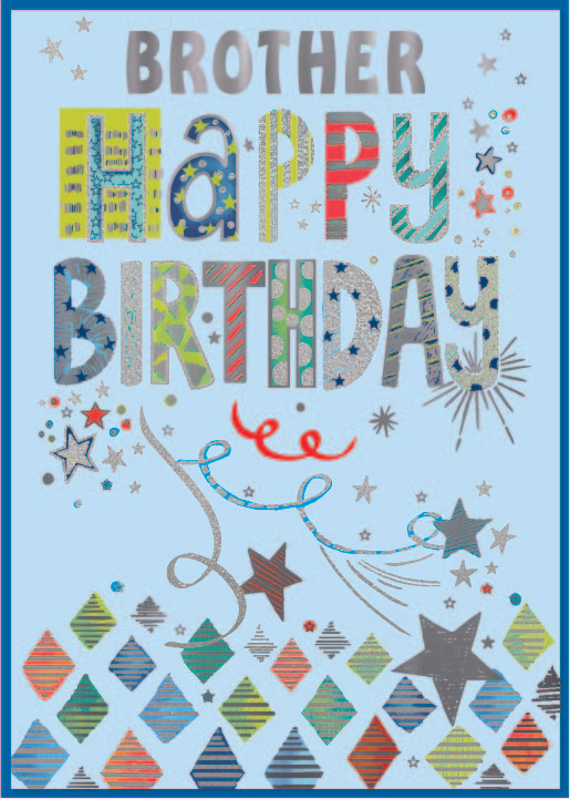 Simon Elvin 6 Pack Cards C90 Birthday Brother