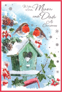 Simon Elvin 6 Pack Cards C75 Christmas Mum & Dad