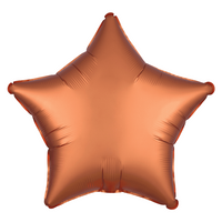 Anagram Foil Balloon Satin Luxe Amber Star 18"