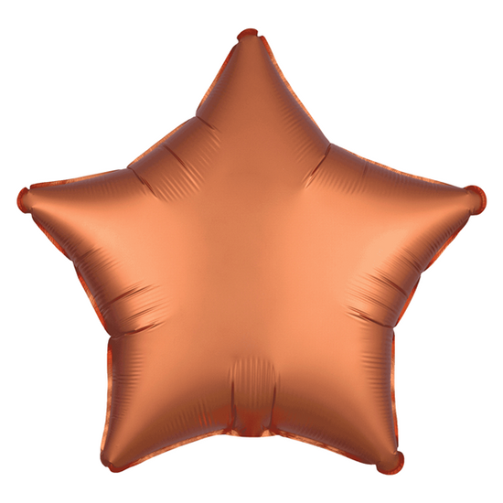 Anagram Foil Balloon Satin Luxe Amber Star 18"