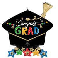 Anagram Foil Balloon Grad Party Cap 26